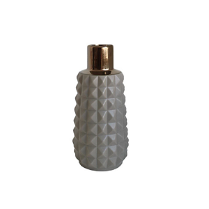 Vaso Decorativo Cerâmica Cinza Spike Pequeno