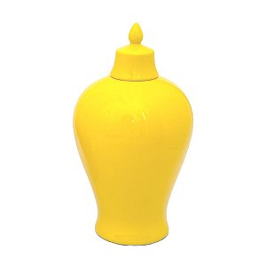 Pote Decorativo Cerâmica Amarelo Aladim Grande