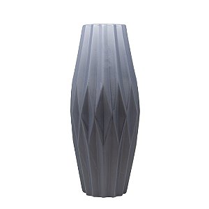 Vaso Decorativo Cerâmica Cinza Balões