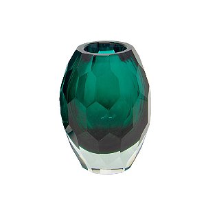 Vaso Decorativo Enfeite Verde Geométrico Pequeno