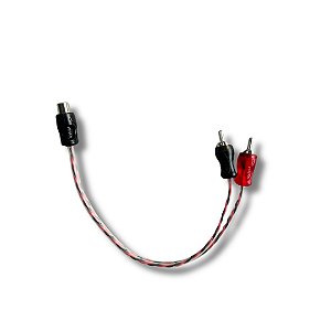 Cabo Rca Transparente Flexível  1 Fêmea 2 Machos Kx3 Eco