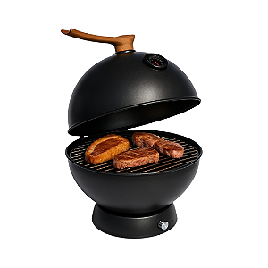 Churrasqueira Portátil Usb C/ Tampa Aço Inox Grelha Tampa