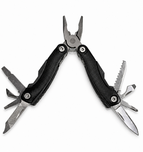 Alicate Canivete Multifuncional Inox Militar Pequeno Preto