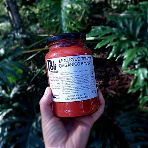 Molho de tomate orgânico passata (570g)