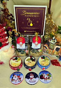 Vela em Lata Temática + Embalagem Presente | Especial de Natal