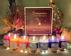Equilíbrio 7 Chakras |Vela Mágica com óleos essenciais e florais de Saint Germain (com opção de refil)