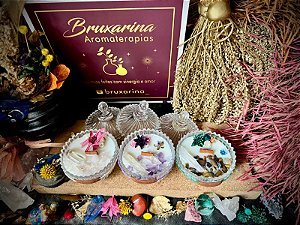 Vela Mágica Bomboniere com óleos essenciais e florais de Saint Germain - com opção de Refil