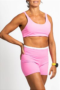 short colors rosa e branco