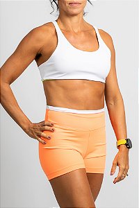 short colors laranja e branco