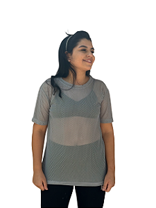 Blusa tela cinza