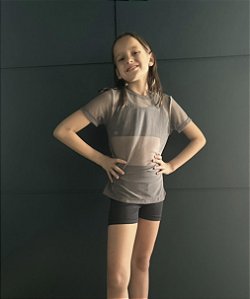 blusa infantil tule grafite