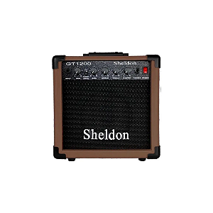 AMPLIFICADOR SHELDON GUITARRA GT1200 MARROM 15W