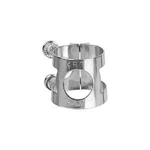 ABRAÇADEIRA FREE SAX METAL CLARINETE CROMADA BCLC