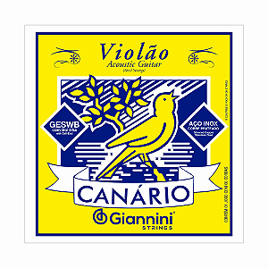 ENCORDOAMENTO GIANNINI CANÁRIO VIOLÃO AÇO C/BOLINHA