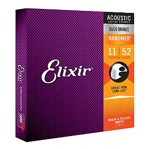 ENCORDOAMENTO ELIXIR VIOLÃO 011 CUSTOM LIGHT