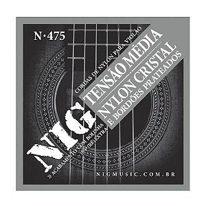 ENCORDOAMENTO NIG VIOLÃO NYLON TENSÃO MÉDIA N475