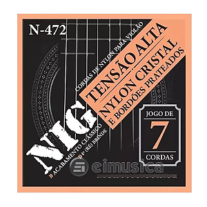 ENCORDOAMENTO NIG VIOLÃO NYLON 7 CORDAS TENSÃO ALTA N472
