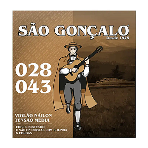 ENCORDOAMENTO SÃO GONÇALO VIOLAO NYLON TENSÃO MÉDIA