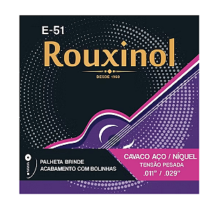 ENCORDOAMENTO ROUXINOL CAVACO 011 AÇO/NÍQUEL E51