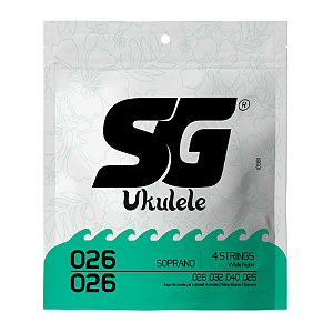 ENCORDOAMENTO SG UKULELE SOPRANO NYLON BRANCO