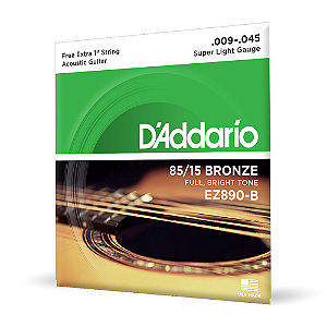ENCORDOAMENTO D'ADDARIO VIOLÃO AÇO 009 EZ890B