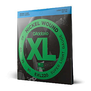 ENCORDOAMENTO D'ADDARIO EXL220 CONTRABAIXO ELÉTRICO 4 CORDAS