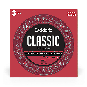 ENCORDOAMENTO D'ADDARIO EJ27N-3D CLASSIC VIOLÃO NYLON - 3 JOGOS