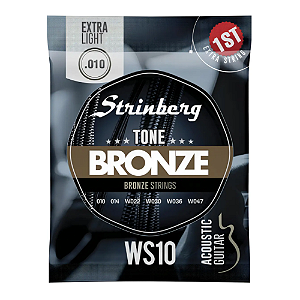 ENCORDOAMENTO STRINBERG VIOLÃO AÇO 010 WS10