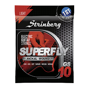 ENCORDOAMENTO STRINBERG GUITARRA 010 GS10