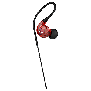FONE DE OUVIDO VOKAL E40 VERMELHO