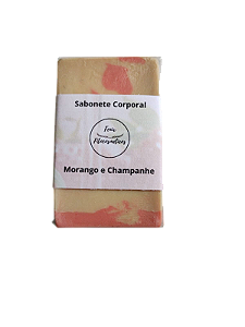 Sabonete Vegetal Glicerinado -  Morango e Champanhe - 75g