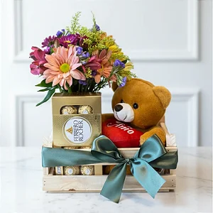 Jardineira Mix com Chocolate E Ursinho