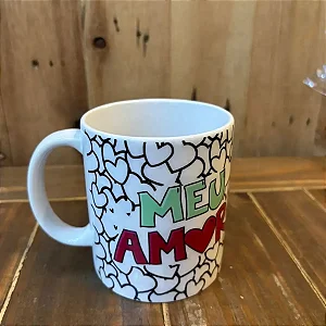 Caneca Simples Meu amor, fica combinado assim, eu e você juntos até o fim