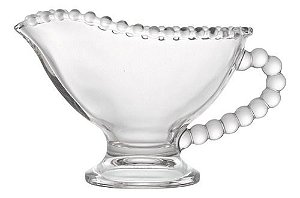 Molheira Cristal Para Molhos Salada Carne E Caldas P/ Bolos