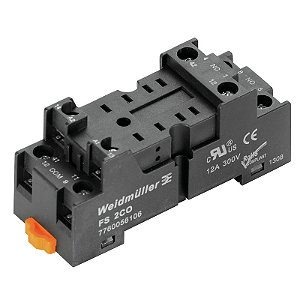 Base Para Relé Drm 2 Contatos Fs 4Co 7760056106 Weidmuller Conexel