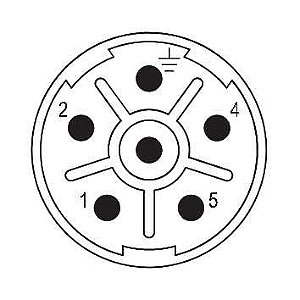 Inserto Porta Contato Sai-M23-Se-L-6 1170350000 Weidmuller Conexel