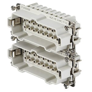 Porta Cont Hdc He 16 Mc 17-32 Macho Crimp 1216500000 Weidmuller Conexel