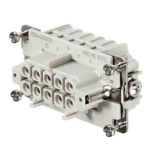 Porta Cont Hdc-He-10Bcm Crimp Femea 1204400000 Weidmuller Conexel