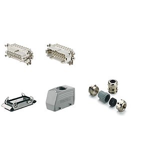 Tomada Kit Montagem Hdc-He-16.121 1712680000 Weidmuller Conexel