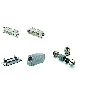 Tomada Kit Montagem Hdc-He-24.130 1712530000 Weidmuller Conexel