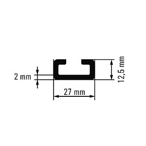 Trilho Ts 27 X 12,5M / St / F.Zn 1802690000 Weidmuller Conexel