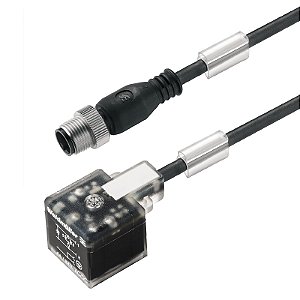 Cabo Com Conector P/ Valvula Sail-Vsa-M12G-5.0U 9457130000 Weidmuller Conexel