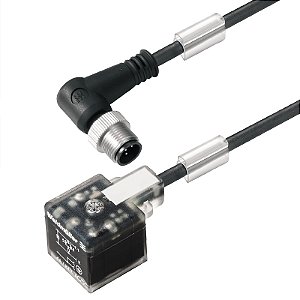 Cabo Com Conector P/ Valvula Sail-Vsa-M12W-3.0U 1857690300 Weidmuller Conexel