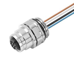 Cabo Com Conector Saie-M12B-8-0.5U-Fp-M16 1861210000 Weidmuller Conexel