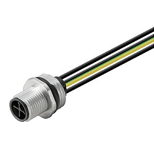 Cabo Com Conector Saie-M12S-4-S-0.2U-M16 1467930000 Weidmuller Conexel