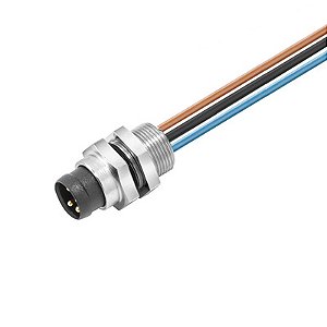 Cabo Com Conector Saie-M8R-3-0.5U-Fp-M8 1861280000 Weidmuller Conexel