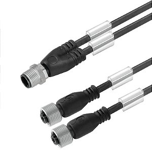 Cabo Com Conexao Sail-Zw-M12Bg-2/4-0.3U 1812550030 Weidmuller Conexel