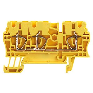 Conector Zdu 2.5/3An Amarelo 1683350000 Weidmuller Conexel