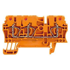 Conector Zdu 2.5/3An Pa Laranja 1636790000 Weidmuller Conexel