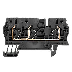 Conector Zdu 2.5/3An Wemid Preto 1683410000 Weidmuller Conexel